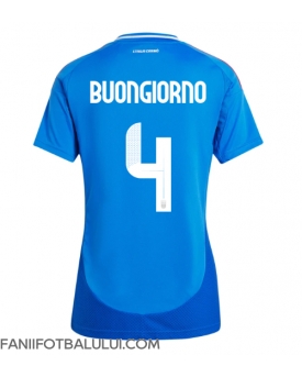 Italia Alessandro Buongiorno #4 Echipament de Fotbal Replică European 2024 Femei Acasa